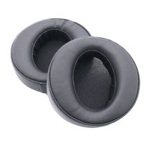 1 페어 이어폰 이어 패드 스폰지 소프트 폼 쿠션 교체 SO-NY MDR-ZX770BN ZX780DC 헤드폰 이어 패드, 검은색