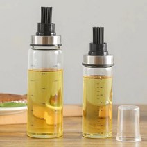 원터치식 실리콘 브러시 내열유리 오일병+실리콘 브러시, 170ml
