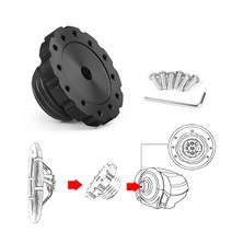 파워핸들봉 자동차 튜닝 Thrustmaster T300 TS-PC TS-XW 용 알루미늄 스티어링 휠 어댑터 Sim 레이싱 게, 02 Black