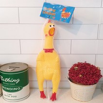 재밌는 소리가 나는 강아지 고양이 장난감 닭 인형