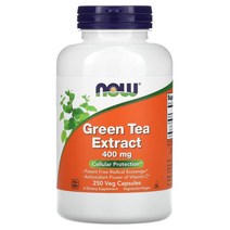 Now Foods (나우 푸드) 녹차의 추출물 400 mg 250 베지 캡슐, 250 개, 250개