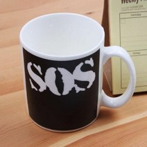 온도 변화 변색 변온 머그잔 슈퍼맨 SOS 머그컵, 단품