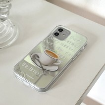 [바보사랑] 에브리모닝 레터링 디자인 [글로시미러 폰케이스], 기종:(글로시)아이폰13pro / 디자인:화이트, 상세 설명 참조