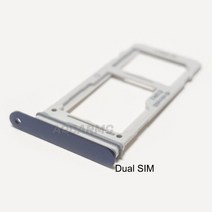 Ao자동차mo-삼성 호환 갤럭시 노트 9 듀얼 싱글 Sim 카드 트레이 마이크로SD 홀더 슬롯 교체 부품 N960 노, 08 Single White