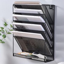 파티션 벽걸이 타공 메탈 서류선반 파일선반 문서선반 임원실 은행, 블랙