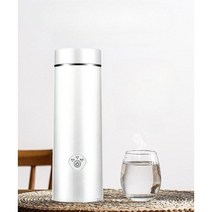 휴대용 전기포트 보온 텀블러 커피 차 컵라면 분유 물 끓이기 데우기 죽끓이기 400ML, C은회색-물