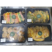 [주문후 생산] 채미당 수제모듬전 4종 1세트 (고기완자+동태+깻잎+꼬치), 1개