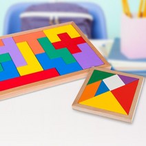 펜토미노 어린이 원목 테트리스 퍼즐 도형놀이 2종