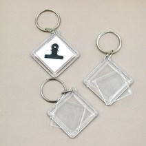 아크릴 액자 열쇠고리 홀더 다이아몬드 증명 사진 증사