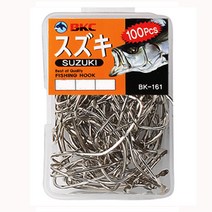 백경 BK-161 스즈키 농어바늘 16-22호 박스바늘 100개, 21호