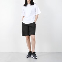 벤티브 여성 베이직 여름 빅사이즈 5부 기본 데일리 반바지