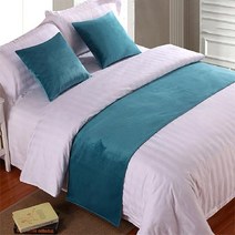 유럽 스타일 럭셔리 벨벳 침대 2 개 콘솔 데코 주방소품 테이블, 50x210cm Bed Runner, 14