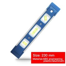 측량분석장비 휴대용 탐지기 유량계rongpro 3 버블 마그네틱 abs 쉘 스피릿 레벨, b(230mm)