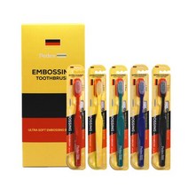 페덱스 오리지널 엠보싱 초극세모 칫솔 4박스(20개입) 독일제 칫솔모 롱헤드칫솔 대왕칫솔 왕칫솔