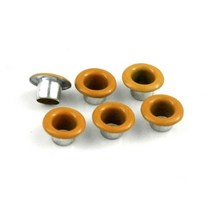 신발 가방 의류 가죽 벨트 모자용 100 세트 8mm 금속 구멍 와셔 공예 수리 그로멧 라운드 아이 링, Yellow