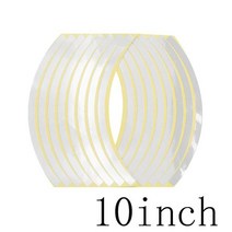 슈퍼커브 오토바이용튜닝 악세서리범용 오토바이 휠 림 반사 스티커 바이크 자전거 데칼 16 개 10/12/14, 04 10inch Silver