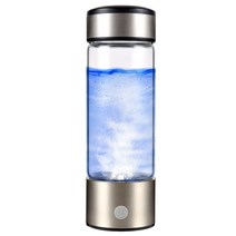 수소수 생성기 정수 알칼리 이온수 전해수기 수소 발생기 컵 워터 필터 430ml 성 메이커 수소가 풍부한 물 휴대용 병 lonizer 순수 h2 전기 분해, 없음