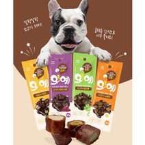 강아지 간식 쫄깃한 져키 훈련용 칭찬용 맛있는 영야간식 오예20g, 4개, 소고기+노른자
