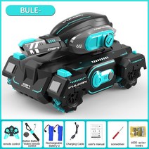 RC 자동차 4WD 탱크 물 폭탄 슈팅 경쟁력있는 제스처 제어 원격 드리프트, 11 BU Dual Remote 2B