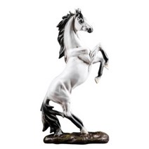 집 장식에 대 한 GALLOPING HORSE S 동상 현대 말 입상 조각 사무실 장식 공예품, 하나, 하얀