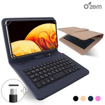 오젬 갤럭시탭A 8.0 2017 T380 T385 태블릿PC 확장형 키보드 케이스, 키보드케이스+C타입젠더:샌드베이지 OZ-386