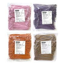 타로시 케이블타이 케이블 선정리 200mm 1000개입, 브라운