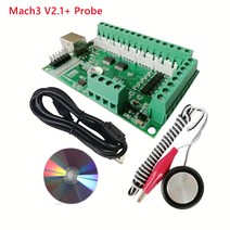 CNC 컨트롤러 모션 제어 Mach3 인터페이스 보드 cnc 5 축 브레이크 아웃 카드 제어 플레이트 z 프로브 세터, 한개옵션0