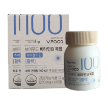올따옴) 한국야쿠르트 브이푸드 비타민B 복합 12g(60정) x 2개, 1개
