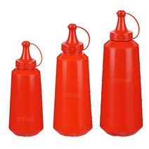 에스앤몰 업소용 초장병 소스통 튜브형 빨간 소스용기 횟집 식당 양념통 케찹통, 소 250ml
