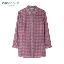 크로커다일레이디 크로커다일레이디 박시핏 컬러체크 블라우스_CL0MBL117