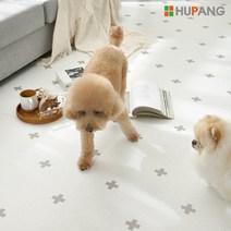 휴팡 15T PVC롤매트 셀프시공 강아지매트 미끄럼방지 슬개골보호 애견매트 110cm * 10m, 크로스
