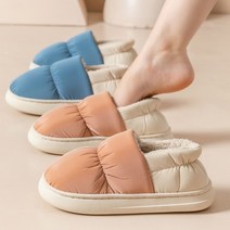 jc_패딩 막힘 신발 파스텔 털실내화 포근 거실화 고급 털슬리퍼 컬러 겨울 발목, 컬러패딩 옐로우/230