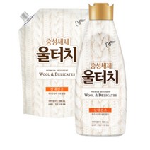 울터치 프리미엄 1L+리필 1.3L 홈드라이 울전용 울세제 액체세탁세제