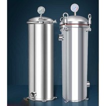 지하수 정수필터 산업용 스텐 하우징 대용량 대형, 10인치 1엘리먼트 스테인리스 스틸 필터