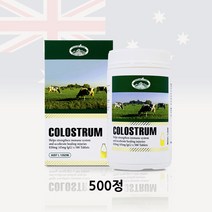 호주 NT-COL45-500 네이쳐스탑 초유 COLOSTRUM 820mg 500정 신생아분유 초유단백질 산양유, 1box