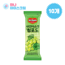 롯데푸드 델몬트 샤인머스켓청포도 10개 아이스크림, 75ml
