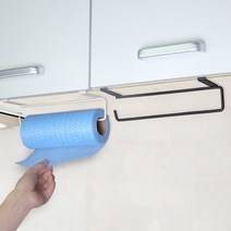 지니홀딩스 주방 선반 클립 키친타올걸이 행주걸이 비닐걸이 다용도 소품걸이 고무장갑걸이, 블랙