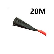 Ow 비용 고무 12K 33ohm 5V-220V-300V 탄소 섬유 난방 케이블 난연 전기 열 와이어 바닥 라인, CHINA, 20m, 20m