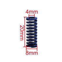 3D프린터부품 4/8PCS 8*20mm 3D 프린터 마더 보드 압축 스프링 라이트로드 용 CR-10 Ender 3 Heatbed 하단, 03 Blue 8X20_01 4pcs