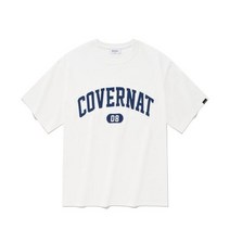 COVERNAT 아치 로고 티셔츠 오프 화이트