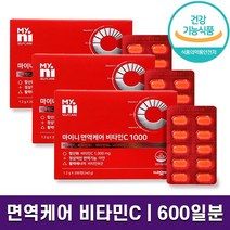 일동제약 마이니 면역케어 비타민C 1000 온가족 활력 에너지 필수 영양제 항산화 면역 증진 세포 보호 비타민 B1 B6 C 아연 하루 1정 200일분 400일분 600일분 정품, 3박스 (600일분), 1.2g x 200정