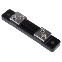 앰프 전류계 패널 미터 클래스 0.5 용 DC 75mV 10A 20A 30A 50A 전류 션트 저항기, 블랙, 플라스틱