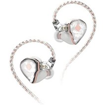 hidizs md4 4 평형 전기자 드라이버 hifi 인이어 모니터 iems 인이어 이어폰 액티브 노이즈 캔슬링 맞춤형 공간 오디오 맞춤형 핏 하이브리드 banlance 전기자, 은