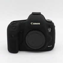 캐논 EOS 5D 마크 III 3 5D3 / 5Ds R / 5Ds 카메라 전용 실리콘 아머 스킨 케이스 바디 커버 프로텍터 미, 01 Black