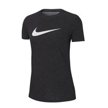 [나이키] 우먼스 드라이핏 크루 반팔 AQ3212-010 다크그레이