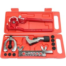 UPstore 파이프 벤더 & 더블 플레어링 툴 세트 에어컨 배관 플레어 가공 절단 튜브 벤더 배관 공구 파이프 벤딩, 1개