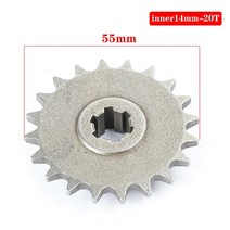 자전거 스프로킷 오토바이 스프라켓 앞 기어 박스 25h t8f 11 14 17 20t 20 tooth pinion for 47cc 49cc minimoto mini 흙 구덩이, t8f 20t