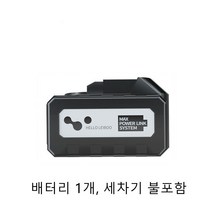 LAI BEN 무선세차기 가정용 고압세차 물총 리튬이온전지 타약기 스프링클러 세척 솔차신기, 블랙, 배터리 1개