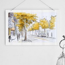 nt680-행잉액자_걷고싶은서울거리(사각가로대형), 타입2.이태원