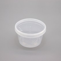 TY 115파이 일회용 사출 원형 스크루 용기 반찬 포장용기, 중(350ml), 360개